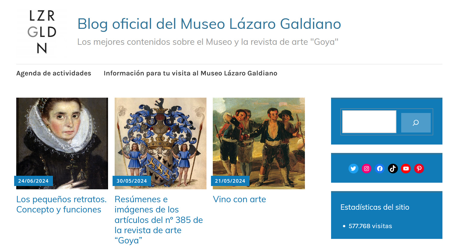 Visita el blog oficial del Museo Lázaro Galdiano